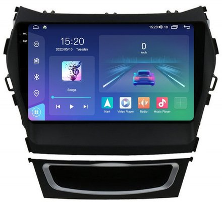 Магнитола для Hyundai Santa Fe 2012-2018 - Parafar PF209LUX2U2K Android 11, QLED+2K, ТОП процессор, 8Гб+128Гб, CarPlay, SIM-слот