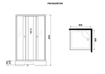 Душевая кабина Niagara Promo P90/26Q/MT/BK (90х90х200) 4 места