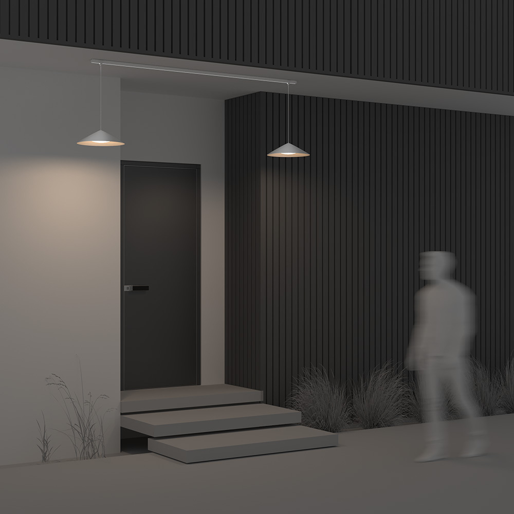 Уличный трековый светильник Maytoni Elasity IP Campana O-TR01-1-P-12WW3K