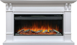 Каминокомплект Cardiff - Белый с очагом Vision 42 LOG LED