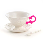 Чайная чашка с блюдцем Seletti I-Wares Fuchsia (180 мл)