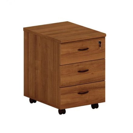 Тумба выкатная 3-ящичная (c доводчиками) с центральным замком