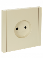 FORTE&PIANO Розетка 1-местная без заземления без защитных шторок винтовое крепление 10А FP418 ваниль IEK
