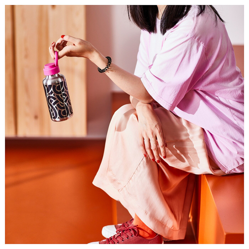 Бутылка для воды IKEA ENKELSPARIG (ЭНКЕЛЬСПОРИГ), Нержавеющая сталь, 0,5 л