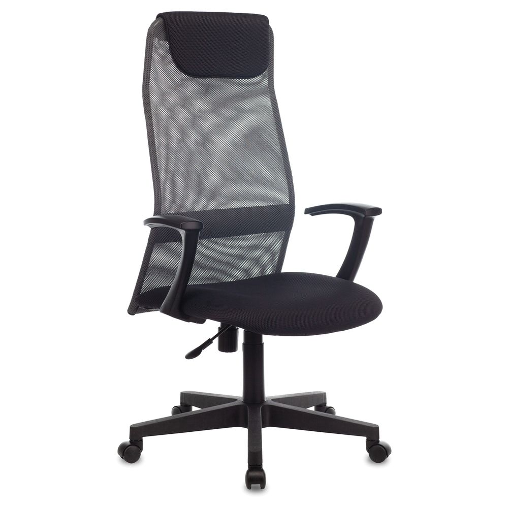 УЦЕНКА - Кресло руководителя Helmi HL-E81, ткань TW/сетка серая, PL, механизм качания ПВМ