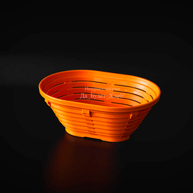 Овальная пластиковая корзина, 21х15 см, до 500 г теста