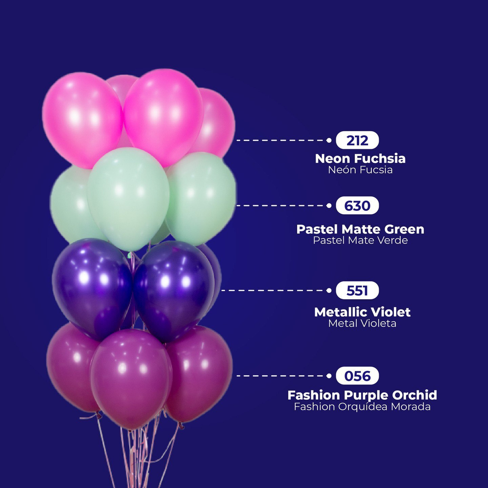 Шар 12" Фиолетовый, Метал / Violet 551 Sp