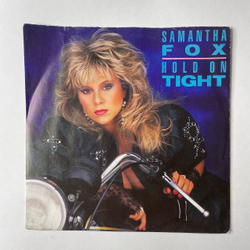 Винтажная виниловая пластинка 7 дюймов (маленькая пластинка) Samantha Fox Hold On Tight (Германия 1986)
