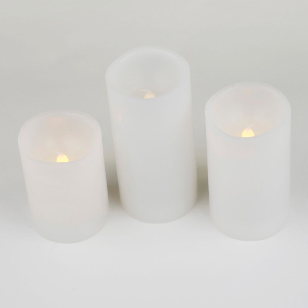 ULD-F050 WARM WHITE CANDLE SET3 Фигура светодиодная Свеча на батарейках 2АА не в-к. в составе набора из 3 штук. 1 светодиод. Теплый белый свет. TM Uniel