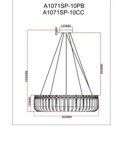 Подвесная люстра Arte Lamp