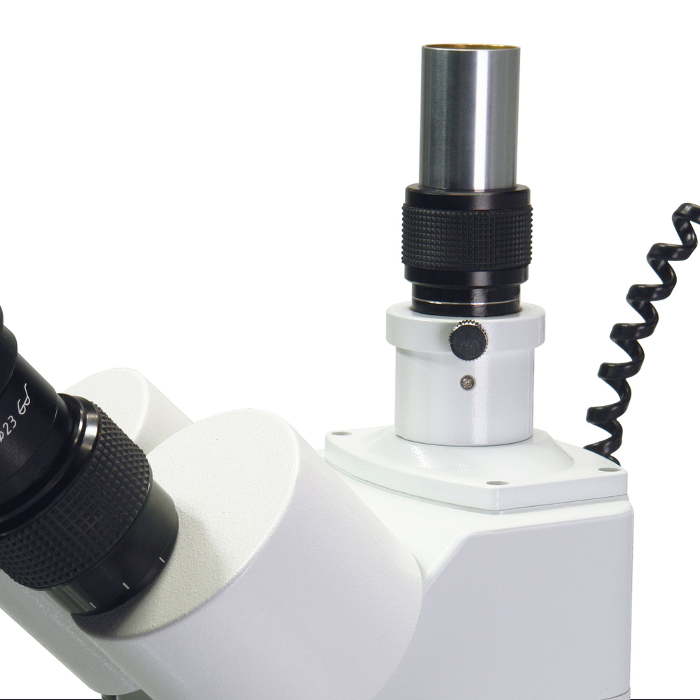Стереоскопический микроскоп МИКРОМЕД МС-4-ZOOM LED с тринокулярной насадкой и LED освещением для биологии и минералогии