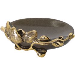 Мыльница Орхидея Калипсо Бронза