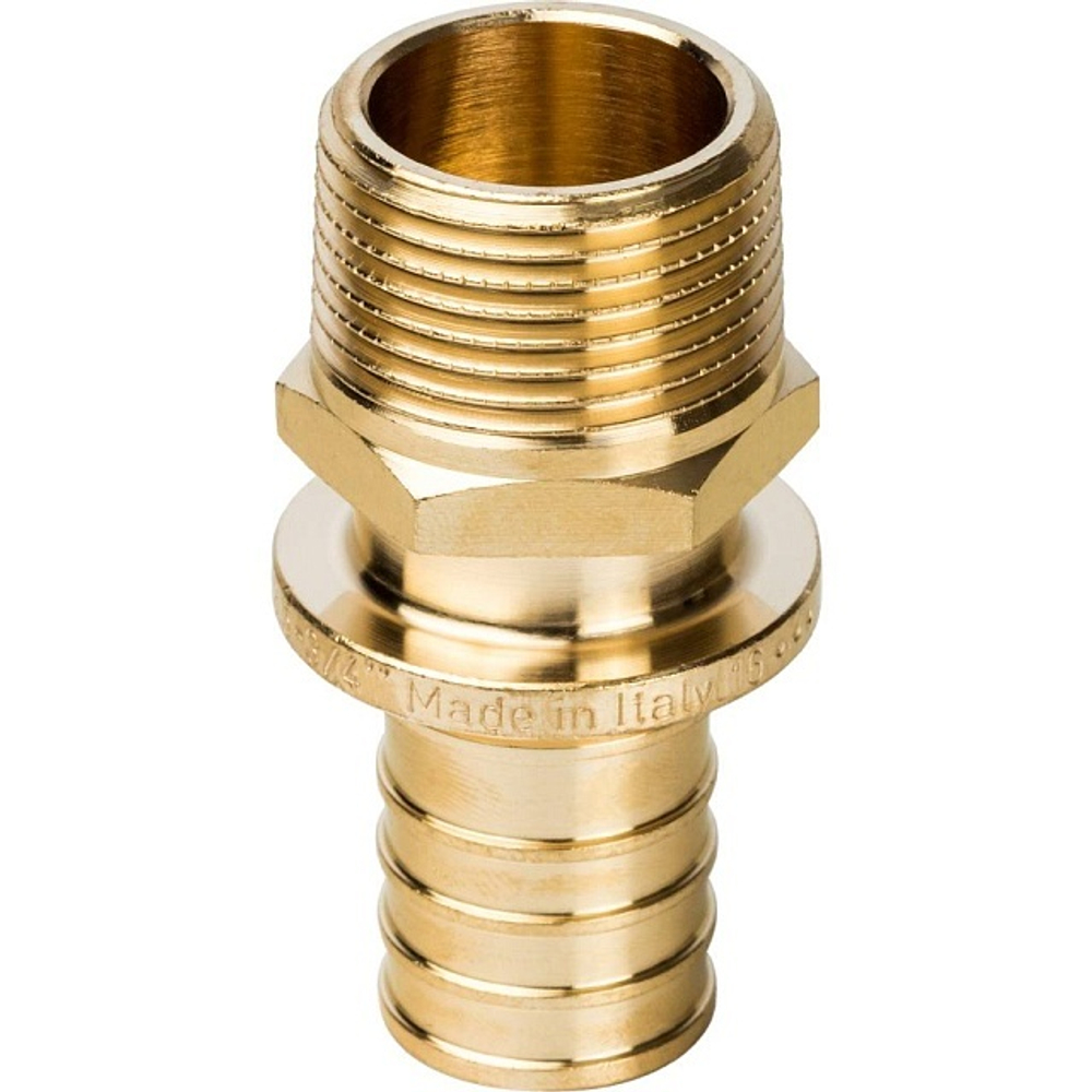 STOUT Переходник с наружной резьбой 25x3/4" аксиальный для труб из сшитого полиэтилена