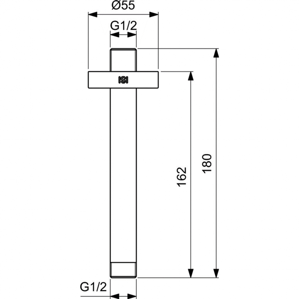 Потолочный держатель верхнего душа 150 мм Ideal Standard B9446XG