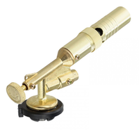 Газовая горелка с пьезоподжигом, латунь, до 1300 градусов