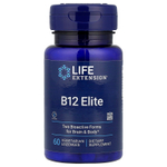 Life Extension, B12 Elite, 60 вегетарианских пастилок (1000 мкг в 1 пастилке)