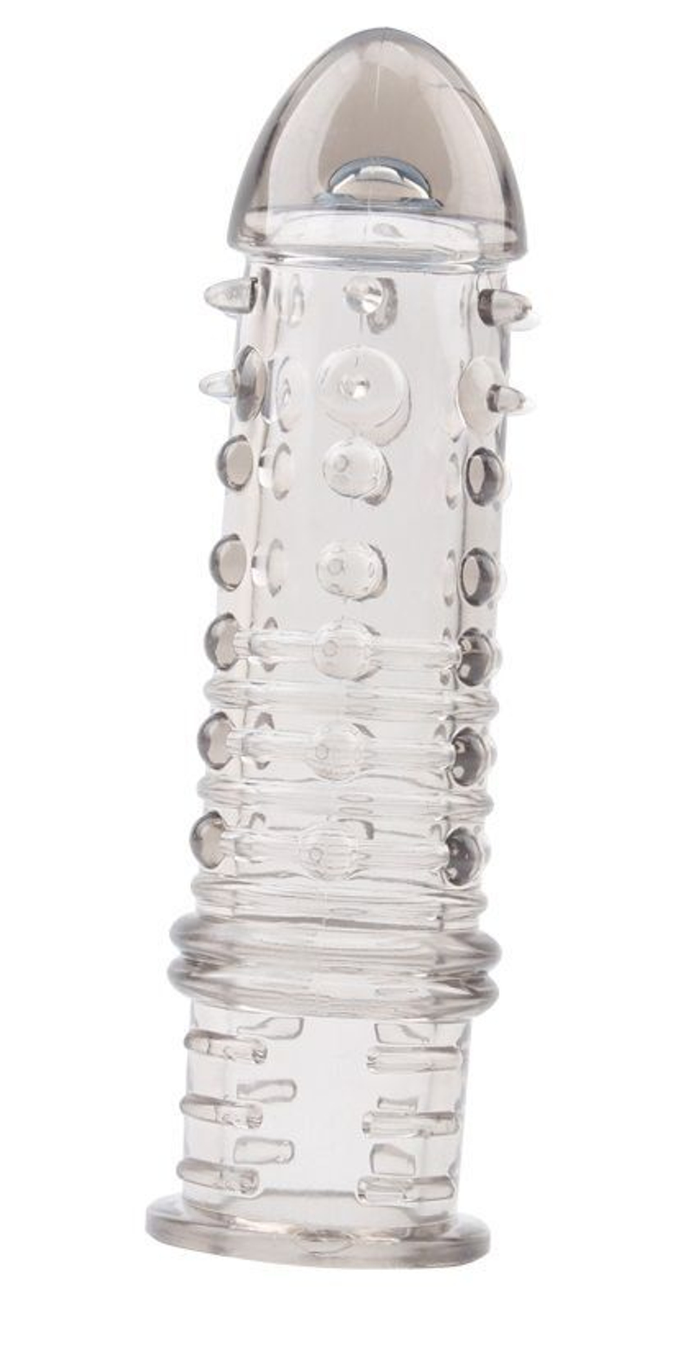 Насадка на пенис Chisa Swirls Sleeve, дымчатая, 16 см