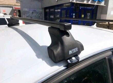 Багажник Интер Спектр на SKODA RAPID 2012-2017 прямоугольные дуги 120 см.