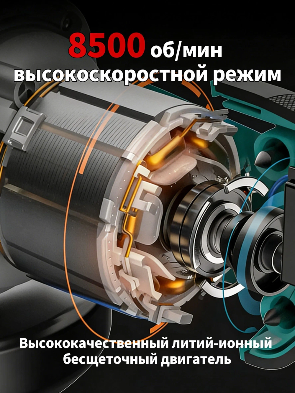 Беспроводная угловая мельница MAKITA, бесщеточный двигатель 125 мм