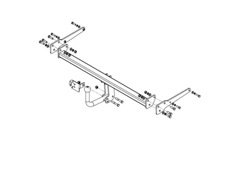 Фаркоп Avtos на SUZUKI SX 4 S-CROSS (2013-)(паспорт и сертификат в комплекте)(без электрики)SZ 12