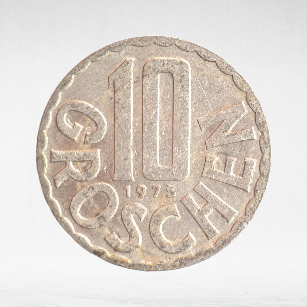 Austria, 10 Groschen, 1975, VF