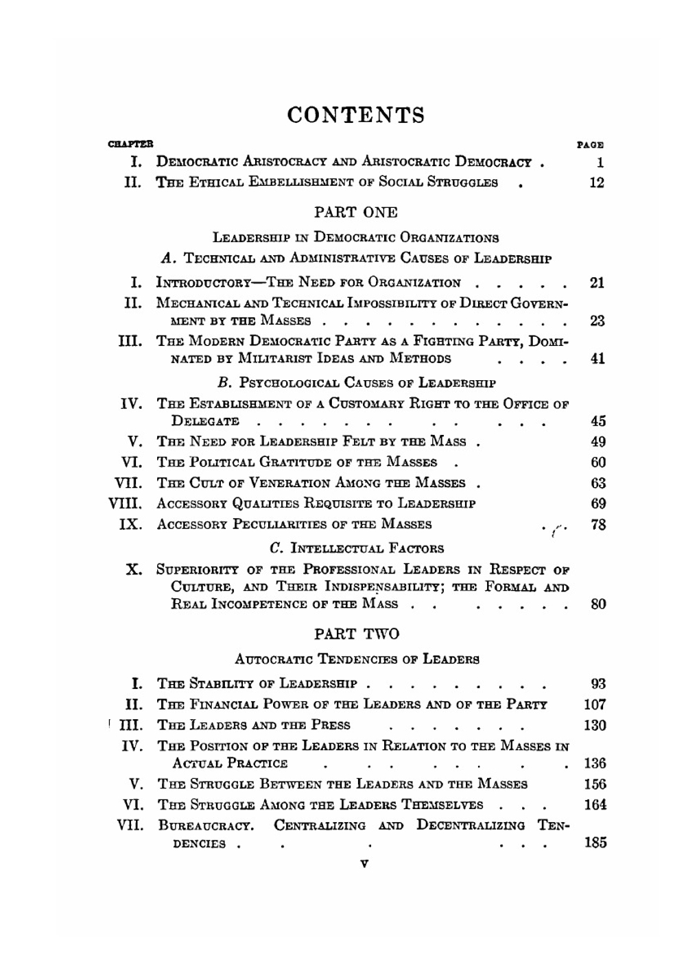 Political parties. a sociological study of the oligarchical tendencies of modern democracy | Robert Michels