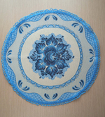 Декоративная сервировочная салфетка (d 46) Оазис - Гжель