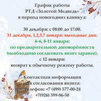 Информация о графике работы в праздничные дни