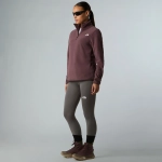 Женская флисовая толстовка The North Face Glacier Fleece 1/4 Zip бордово-коричневая