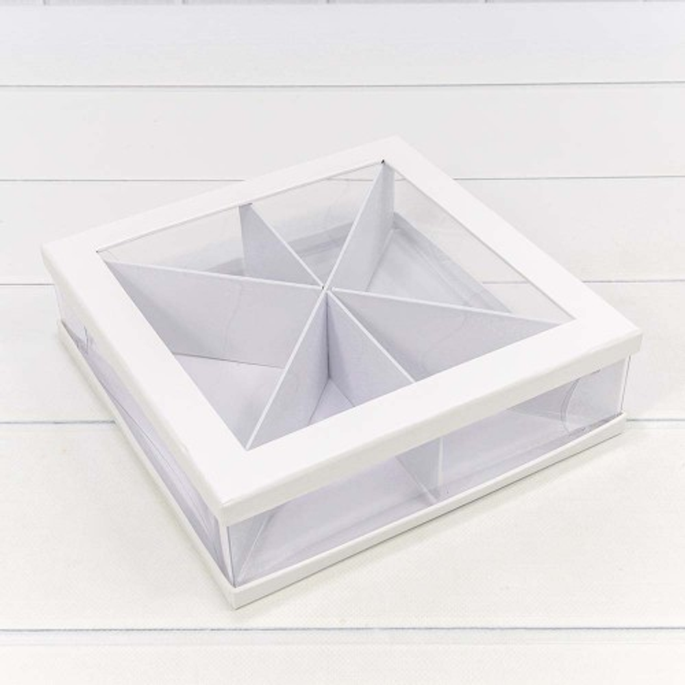 Коробка сборная 25х25х7 см (Белый)