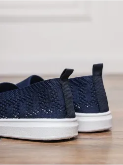 Мокасины летние текстильные