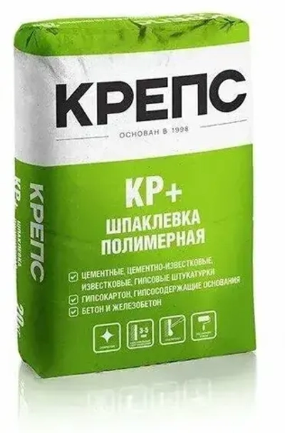 Шпаклевка полимерная Крепс КР Плюс, 20кг