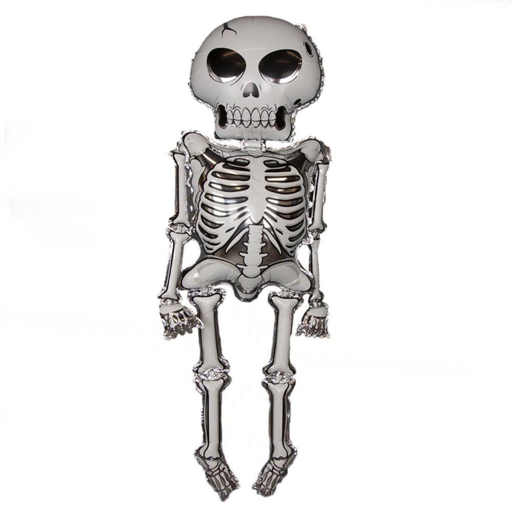 Шар-фигура, фольга, "Хэллоуин. Скелет"  62"/157 см (БГ-90)