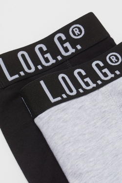 H&M Набор из пяти трусов-боксеров, серый с меланжевым эффектом