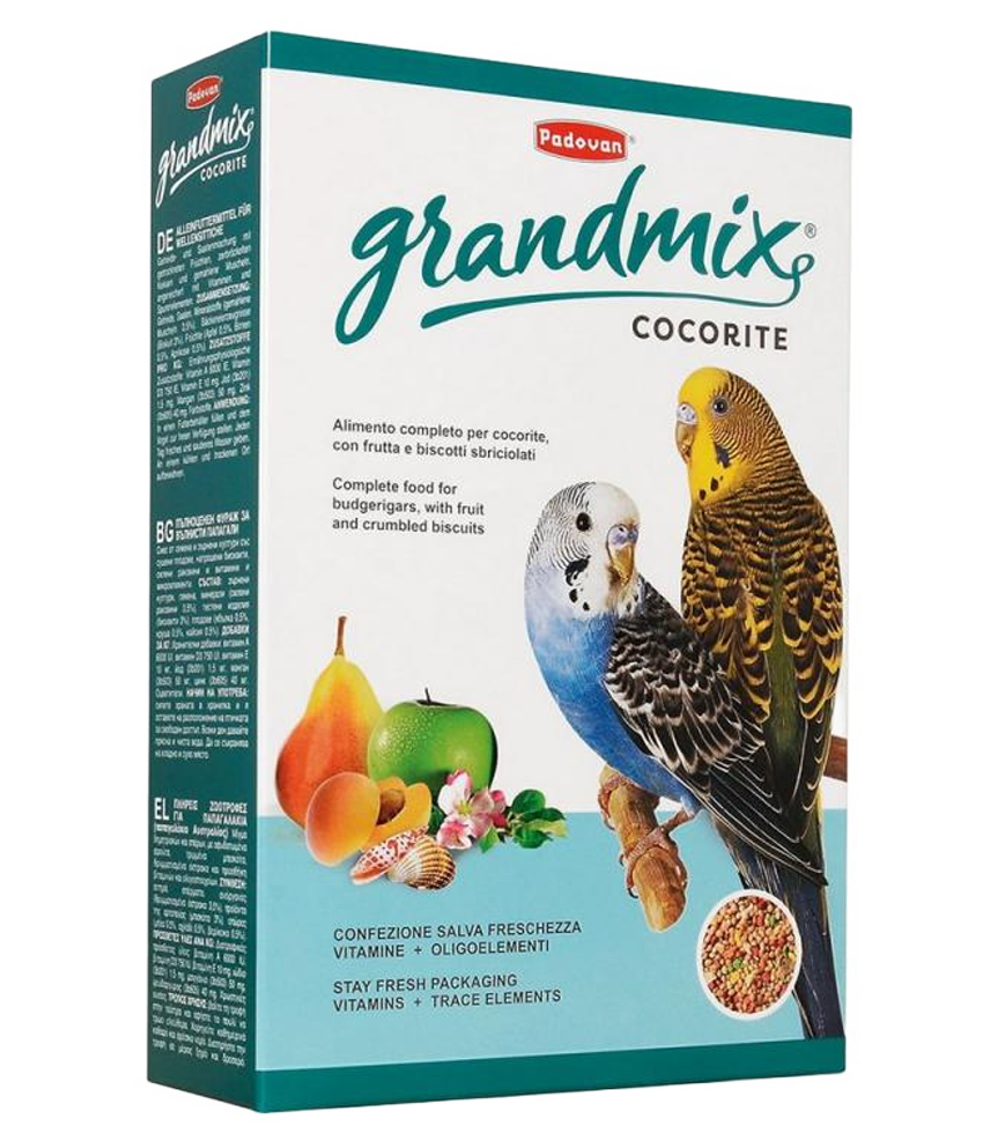 Падован Grandmix Cocorite Корм для волнистых попугаев 400гр.