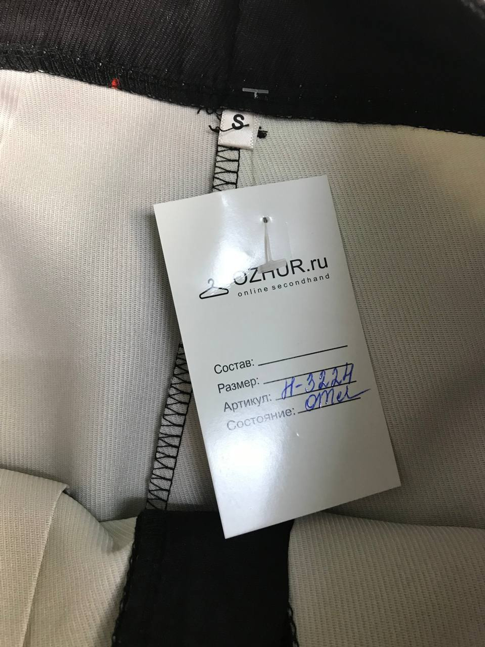 Брюки с ярким принтом, маркировка S, визуально на 44 размер