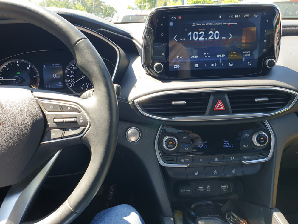 Магнитола для Hyundai Santa Fe 2018-2020 - Carmedia KR-9180-S10 Android 10, ТОП Процессор, 4ГБ-64ГБ, SIM-слот