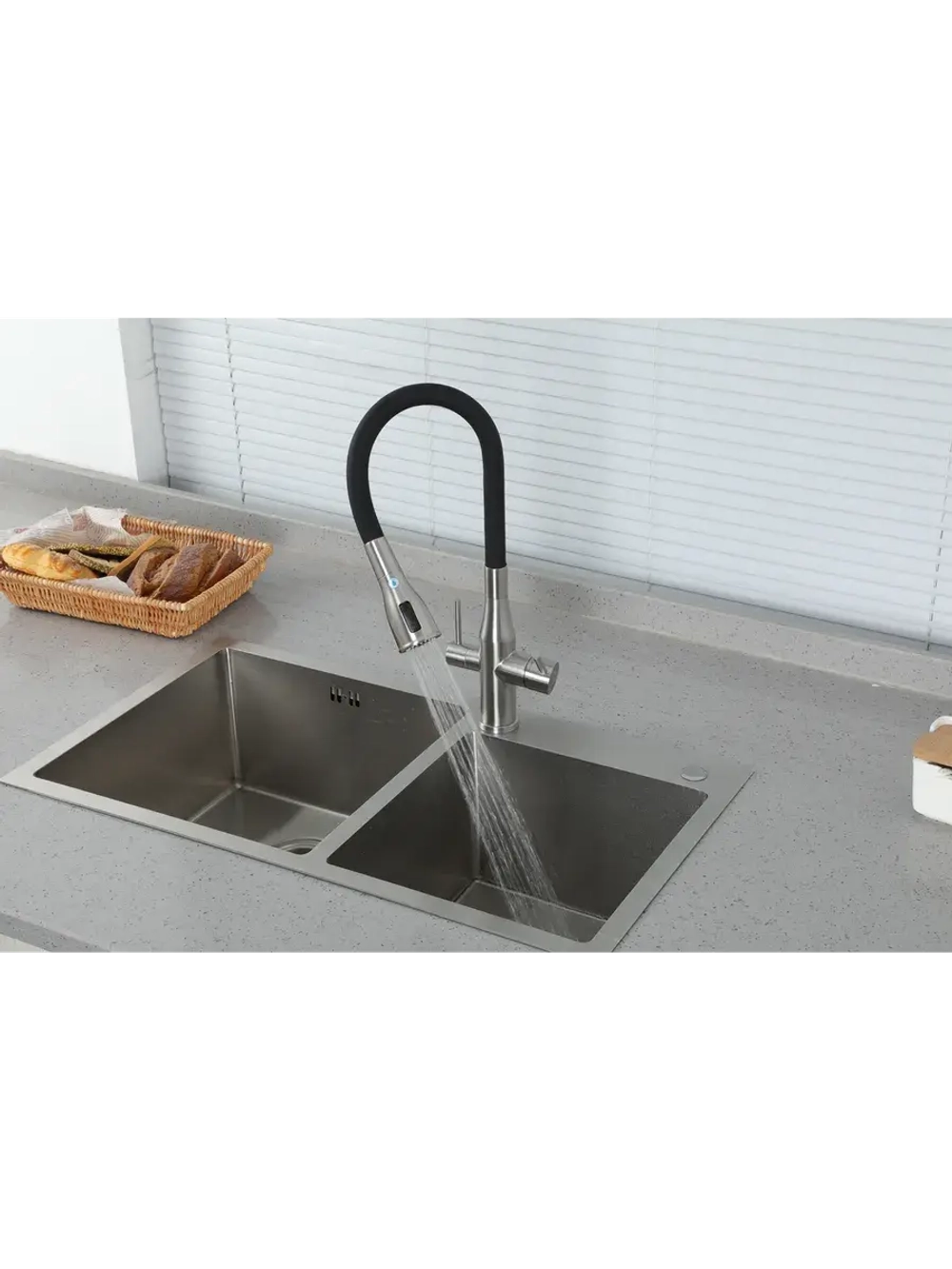 Смеситель для кухни с подключением к фильтру Gappo G4399-65