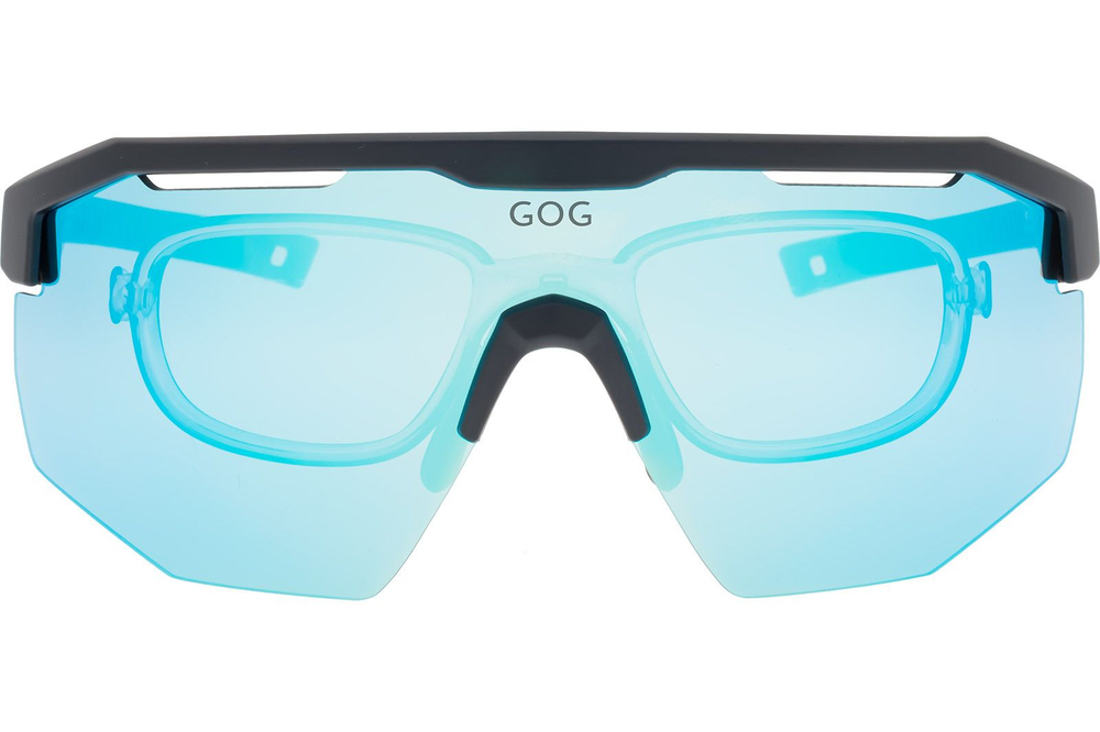 Спортивные очки с диоптриями GOG Argo / Matt Metallic Navy Blue-Black  / White-Blue Lens