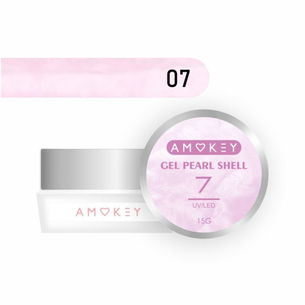 Amokey Моделирующий гель однофазный Pearl Shell 07 - 15гр