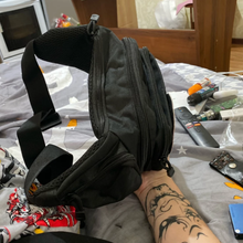 Тактическая военная сумка поясная через плечо Черный