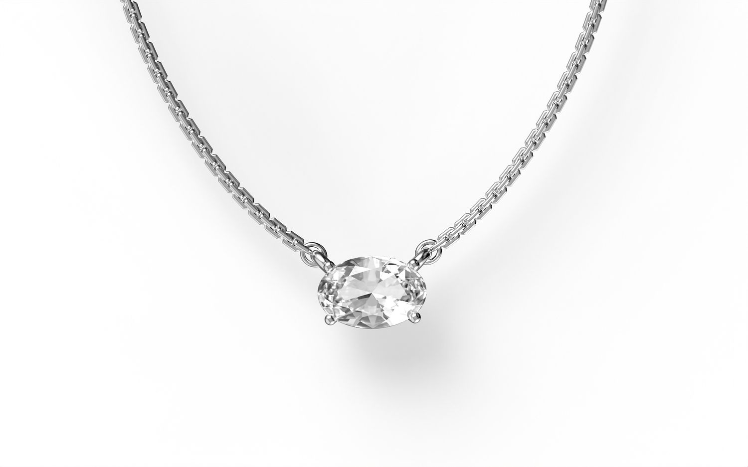 Колье Subtle Statement Necklace – Oval