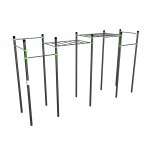 W248 Воркаут (рукоход классический двухуровневый, 6 перекладин) ZAVODSPORTA