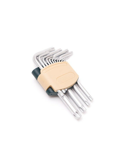 Набор ключей TORX Г-образных, 15пр.(Т6, T7, T8, T9, Т10, Т15, Т20, Т25, Т27, Т30, Т40, Т45, Т50, Т55, Т60)в пластиковом держателе RockForce##Rock FORCE RF-5151