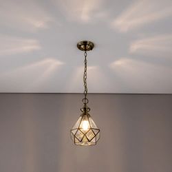 Citilux Витра-1 CL442110 Подвесной светильник витражный Бронза