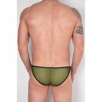 Мужские трусы слипы зеленые Cosmos Colors BF20_BY сеточка