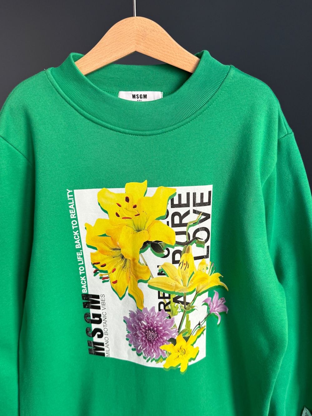 Хлопковое платье-свитшот MSGM, 164