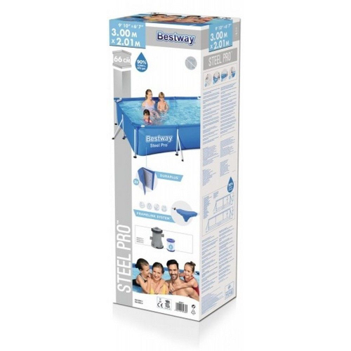 Каркасный бассейн Bestway Steel Pro 56411 (300х201х66)