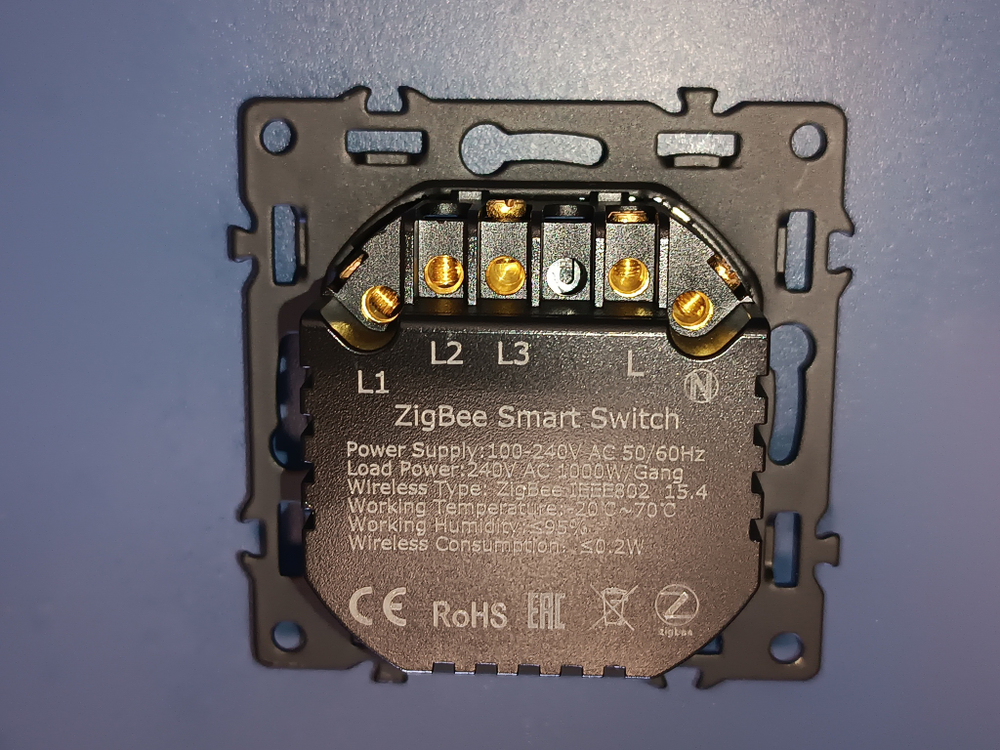 Bseed M1-24-31 Трехклавишный умный выключатель ZigBee