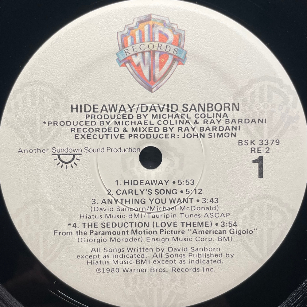 Виниловая пластинка David Sanborn - Hideaway LP